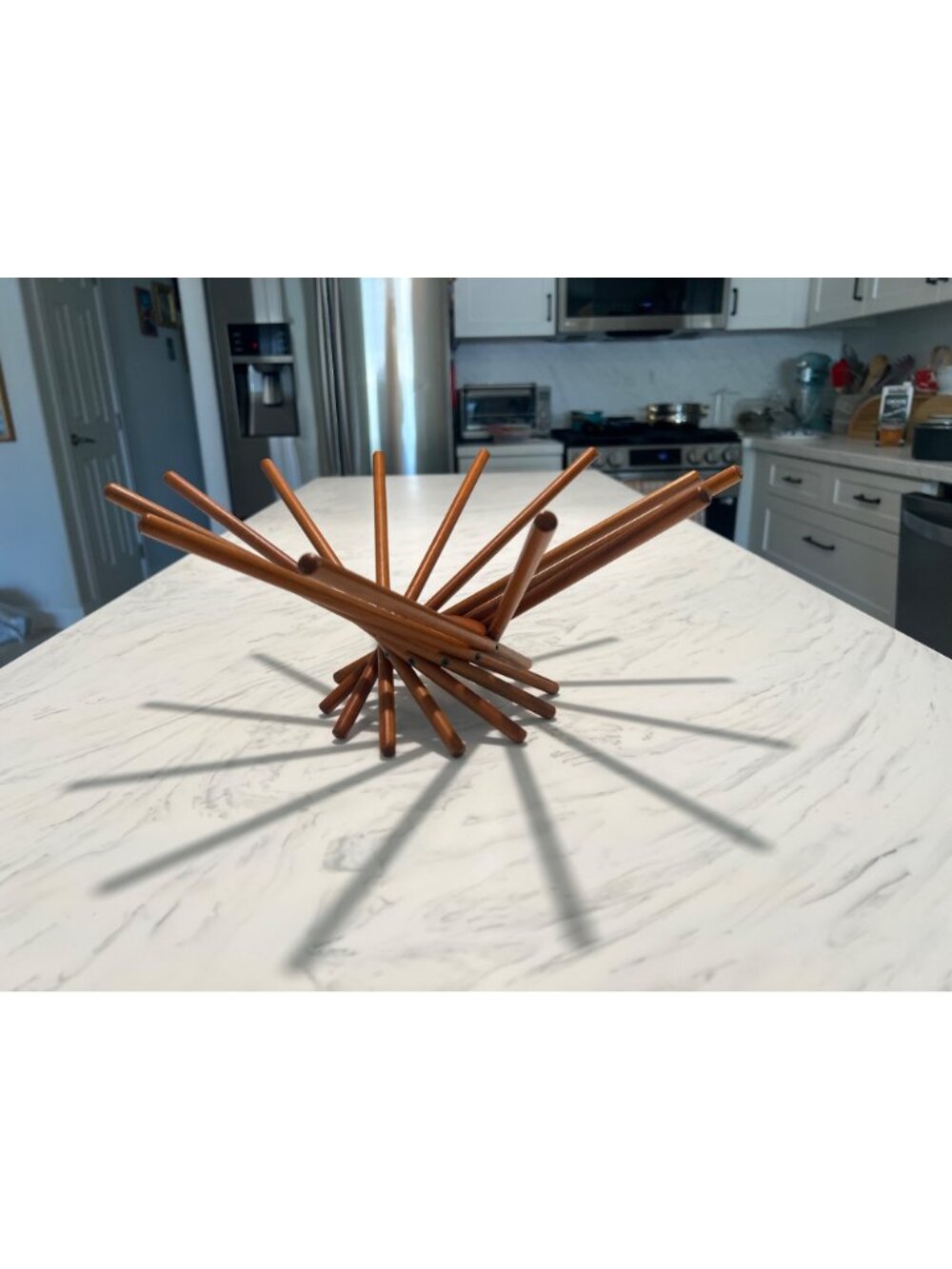 MoMA Satellite Fruit Bowl By Carlo Contin Wood Modernist Minimalist 1999 - Picture 11 of 11